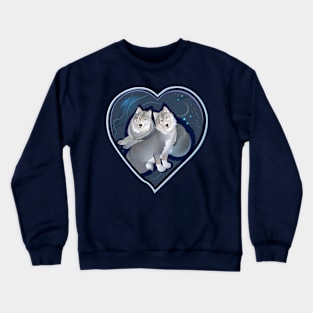 Lovely wolves in heart Crewneck Sweatshirt